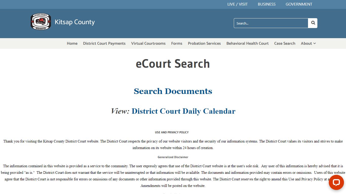 ecourtSearch - Kitsap